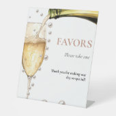 パーラル&プロセッコブライダルシャワーパールビヘイズサイン 台座サイン (正面)