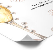 パーラル&プロセッコブライダルシャワー真珠の知恵 ポスター (角)