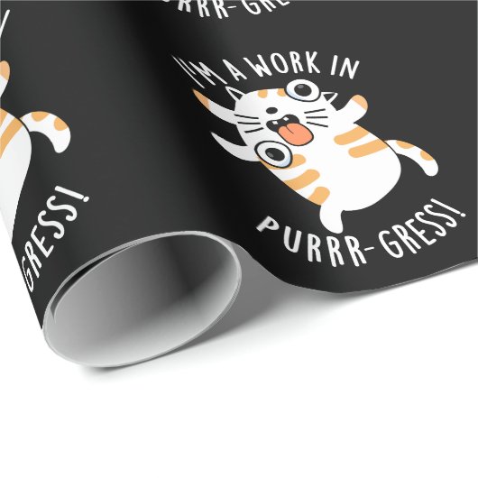 パーラー猫プンダークおもしろいBGの作品 ラッピングペーパー (ロールコーナー)