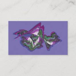 パーリンクルパープルブルーとグリーン 名刺