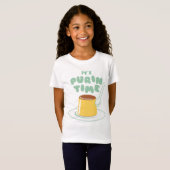 パーリンタイムだ！（青）プリン Tシャツ (正面フル)