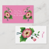 パーリーピンクフラワーズサンダー_コーブ  名刺 (正面/裏面)