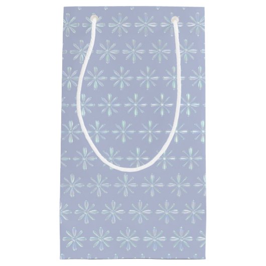 パーリーブルーフラワーズ抱き枕 スモールペーパーバッグ (正面)