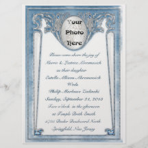 パーリーブルー - フォト（結婚式招待状）