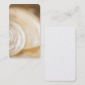 パーリー·ホワイト·シー·シェル·マリーン·自然 名刺 (正面/裏面)