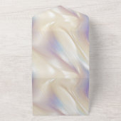 パールかわいらしパープルアクアグラマエレガントルスワール オールインワン招待状 (外側)