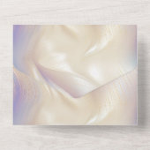 パールかわいらしパープルアクアグラマエレガントルスワール オールインワン招待状 (裏面)