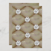 パールとダイヤモンド 招待状 (正面/裏面)