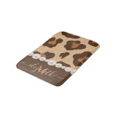 パールとヒョウのプリント バスマット (アングル)