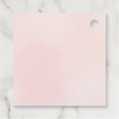 パールとピンクのプロセッコ ブライダルシャワー フェイバータグ (裏面)