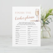 パールとプロセッコで花嫁のフレーズゲームを完成させよう 招待状 (スタンド正面)