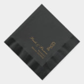 パールとプロセッコのウェディング フォイルスタンプ ナプキン (右)