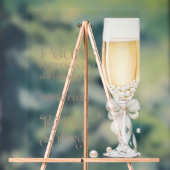 パールとプロセッコのウェルカムサイン アクリルサイン (ニュートラル)