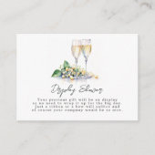 パールとプロセッコのディスプレイシャワー エンクロージャーカード (正面)