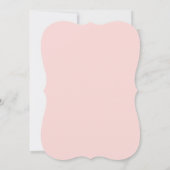 パールとプロセッコのピンクの結婚前お披露目招待状 セーブザデート (裏面)