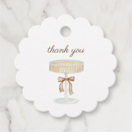 パールとプロセッコのブライズシャワー愛 フェイバータグ