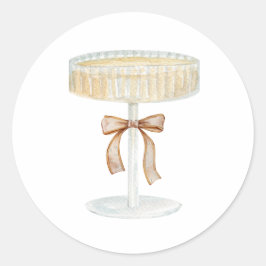 パールとプロセッコのブライズシャワー愛 ラウンドシール