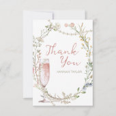 パールとプロセッコのブライダルシャワー サンキューカード (正面)