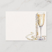 パールとプロセッコのブライダルシャワー レシピ エンクロージャーカード (裏面)