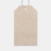 パールとプロセッコの弓のプリンセスシャワー ギフトタグ (裏面)