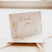 パールとプロセッコの結婚前お礼カード サンキューカード