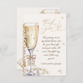 パールとプロセッコの結婚前お礼会 感謝 (正面/裏面)