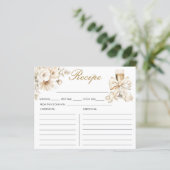 パールとプロセッコの結婚前お茶会のレシピカード (スタンド正面)