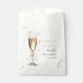 パールとプロセッコの  ブライズシャワー フェイバーバッグ (正面)