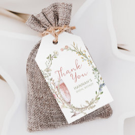 パールとプロセッコブライダルシャワーありがとう ギフトタグ