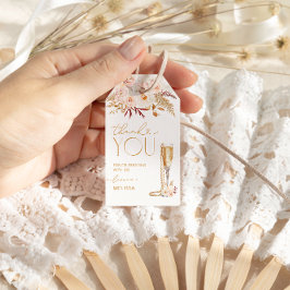 パールとプロセッコブライダルシャワーありがとう ギフトタグ