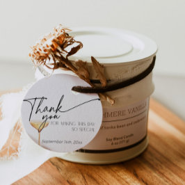 パールとプロセッコブライダルシャワーありがとう フェイバータグ