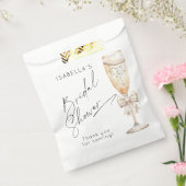 パールとプロセッコブライダルシャワーありがとう フェイバーバッグ (封をした状態)