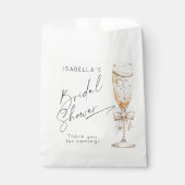 パールとプロセッコブライダルシャワーありがとう フェイバーバッグ (正面)
