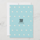 パールとプロセッコ　カスタマイズされた花嫁のシャワー 招待状 (裏面)