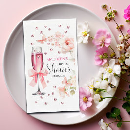 パールとプロセッコ ダスティピンクのローズ ブライダルシャワー