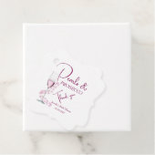 パールとプロセッコ ピンクシャンパン ブライダルシャワー フェイバータグ (インサイチュ)