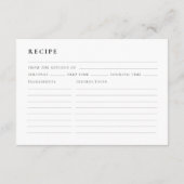 パールとプロセッコ　ブラックリボンレシピリクエスト エンクロージャーカード (裏面)