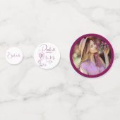 パールとプロセッコ 現代エレガントなブライズシャワー コンフェッティ (裏面)