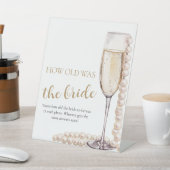 パールとプロセッコ　花嫁の年齢当てゲーム 台座サイン (インサイチュ)