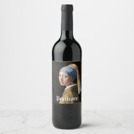 パールにテーマを当てたカスタムパーティー ワインラベル