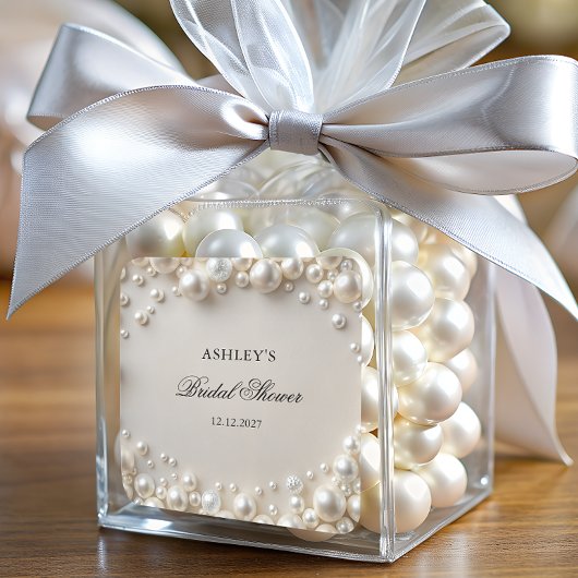 パールのブライズシャワーパーティー スクエアシール