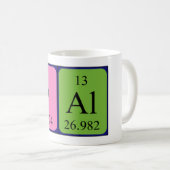 パールの定期的なテーブル名mug コーヒーマグカップ (正面右)