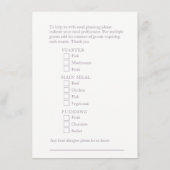 パールの結婚記念日の食事オプションカード エンクロージャーカード (裏面)