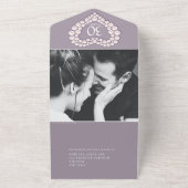 パールの結婚記念日30年イベント全てにおいて オールインワン招待状 (外側)