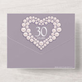 パールの結婚記念日30年イベント全てにおいて オールインワン招待状 (裏面)