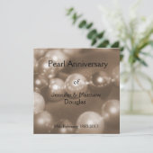 パールの結婚30周年記念日お祝い 招待状 (スタンド正面)