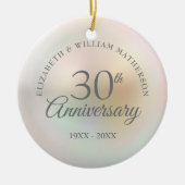 パールの美しい30周年記念 セラミックオーナメント (正面)