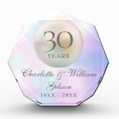 パールの美しさで30周年記念を祝おう フォトブロック (正面)
