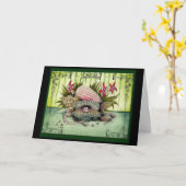 パールの30周年結婚記念日のギフトカード カード (黄色い花)