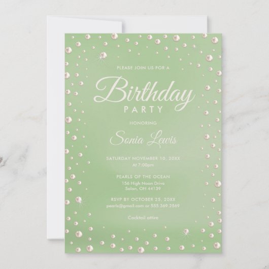 パールへの招待 招待状 (正面)